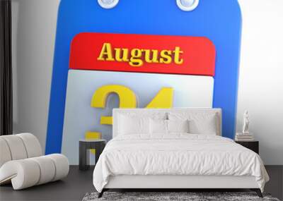 icon calendar 3D Rendering Wall mural