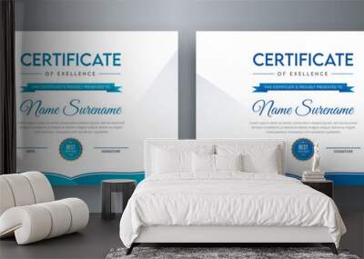 IT agency certificate design template banner print template | Clean, simple & modern certificate design Wall mural