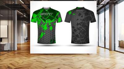 t-shirt Sport jersey template. Wall mural