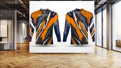 T-shirt template, sport jersey design Wall mural