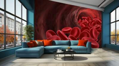 blood flowing Wall mural