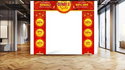 happy diwali festival sale offer entrance arch design, diwali gate design Wall mural