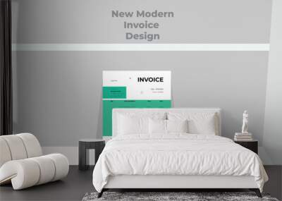 Invoice Design Layout Wall mural