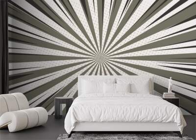 abstract background with rays ,vector  comic style background Wall mural