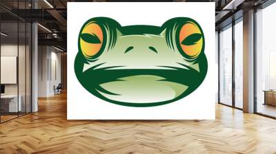 Frog Face Wall mural