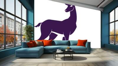 deer silhouette vector illustration Wall mural