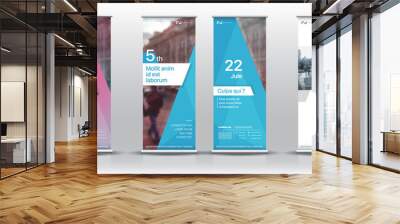 Set of templates with a design of vertical banners. Wall mural