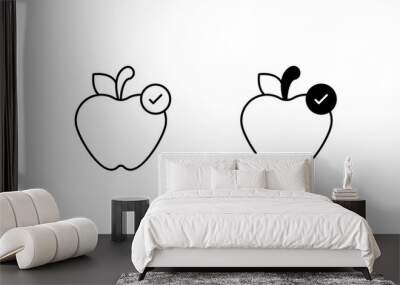 Organic icon design with white background stock illustrationOrganic  Wall mural