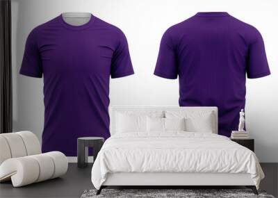 purple t shirt mockup  Wall mural