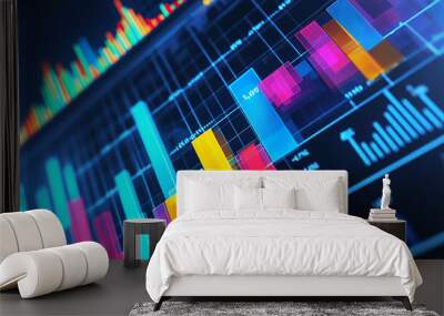 Strategic Financial Management Investment Research and Profit Optimization. Generative AI Wall mural