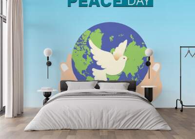 peace day 8 Wall mural