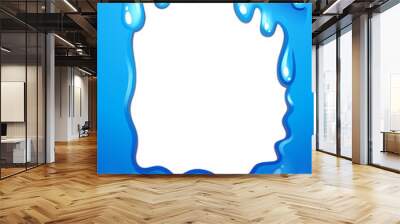 A blue template design Wall mural