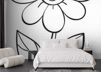 a flower sketch Wall mural