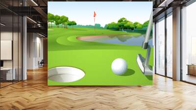 A golf course Wall mural