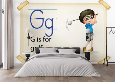 Alphabet G Wall mural