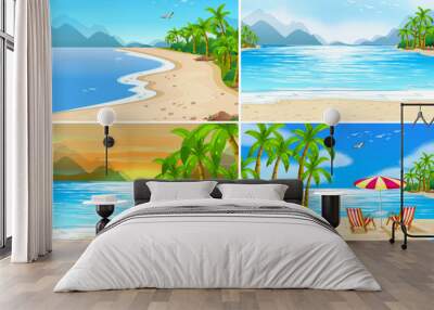 Beach scenes Wall mural