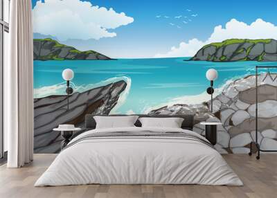 beautiful coast Wall mural