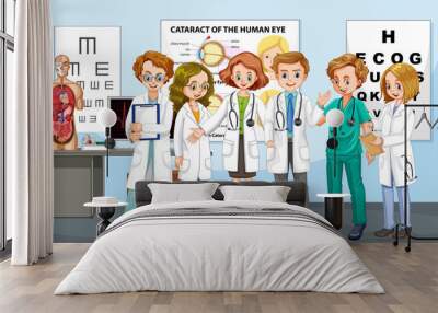 doctor team in the hospital Wall mural