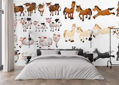 Farm animals Wall mural