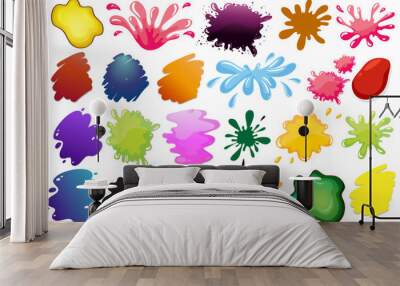 Painting ink splashes Wall mural