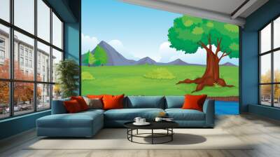 Rural landscape Wall mural