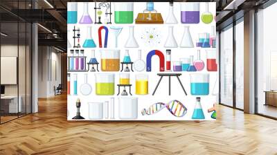 Set of lab tools Wall mural