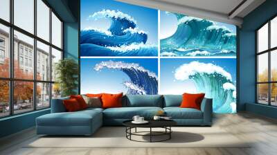 Waves Wall mural