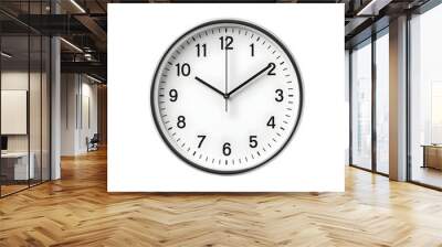 Realistic wall clock isolated on png background Wall mural