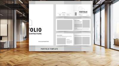 Landscape architecture portfolio or interior portfolio template layout design Wall mural