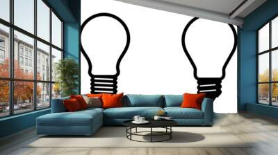 Light Bulb icon set, Idea icon symbol EPS 10 vector Wall mural