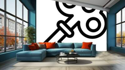 Key Vector Icon Design Illustration Wall mural