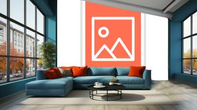 Photos Vector Icon Design Illustration Wall mural