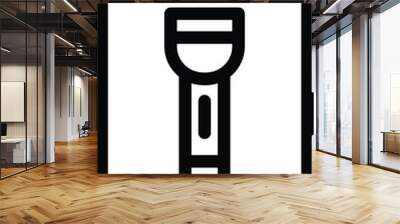 Torch Vector Icon Design Illustration Wall mural