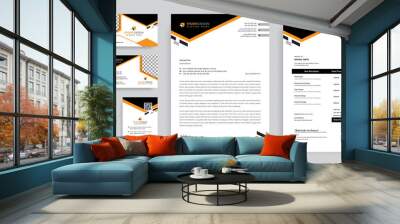 Modern Corporate identity branding Stationery Template Design Wall mural