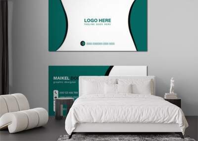 business card design template Wall mural