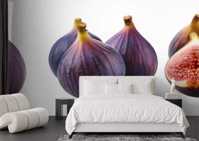 figs isolated on transparent background Wall mural