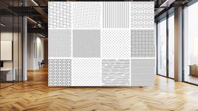 seamless hatch pattern of architectural texture background Wall mural