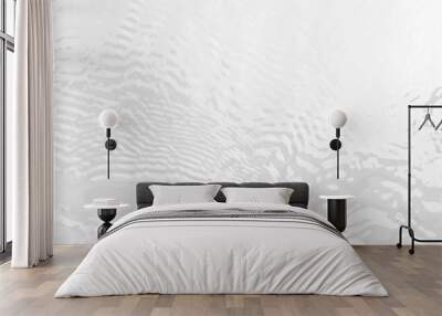 Blurred ripple water texture on white background, white water with ripples on the surface, water waves with shining pattern texture background. Wall mural