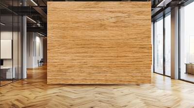 Soft light wood planks with natural texture, wooden retro background, light wooden background, table with wood grain texture. Wall mural