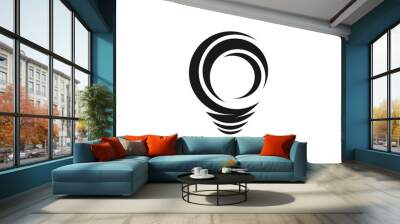 lamp logo company icon business abstract background illustration Wall mural