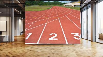 running track Wall mural