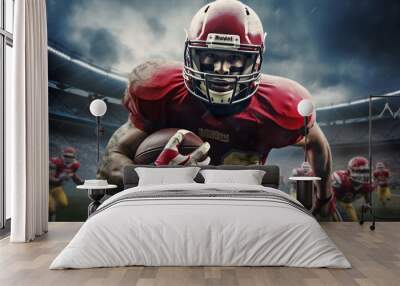 American football player  Wall mural