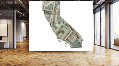 California in money Wall mural