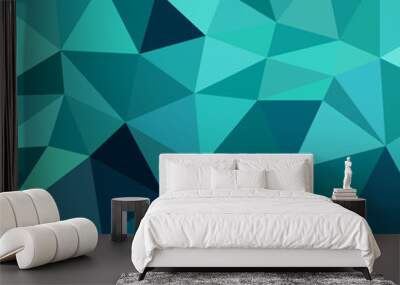 abstract vector geometric triangle background Wall mural