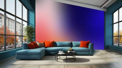 Colorful modern gradient background red and blue texture noise Wall mural