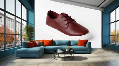 Cool sneakers shoe isolated on white Wall mural