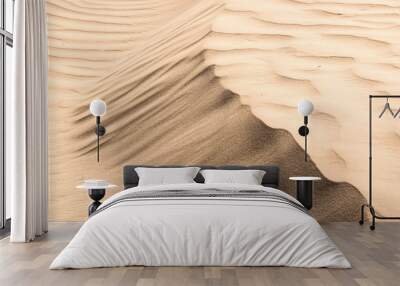 Texture of sand dune in desert Wall mural