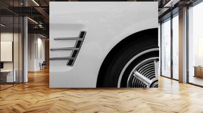 Detail of a vintage classic car Wall mural