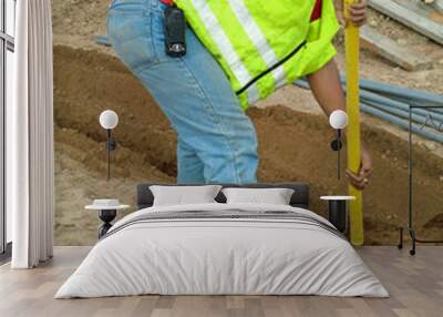 construction worker, Wall mural