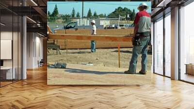 construction worker Wall mural